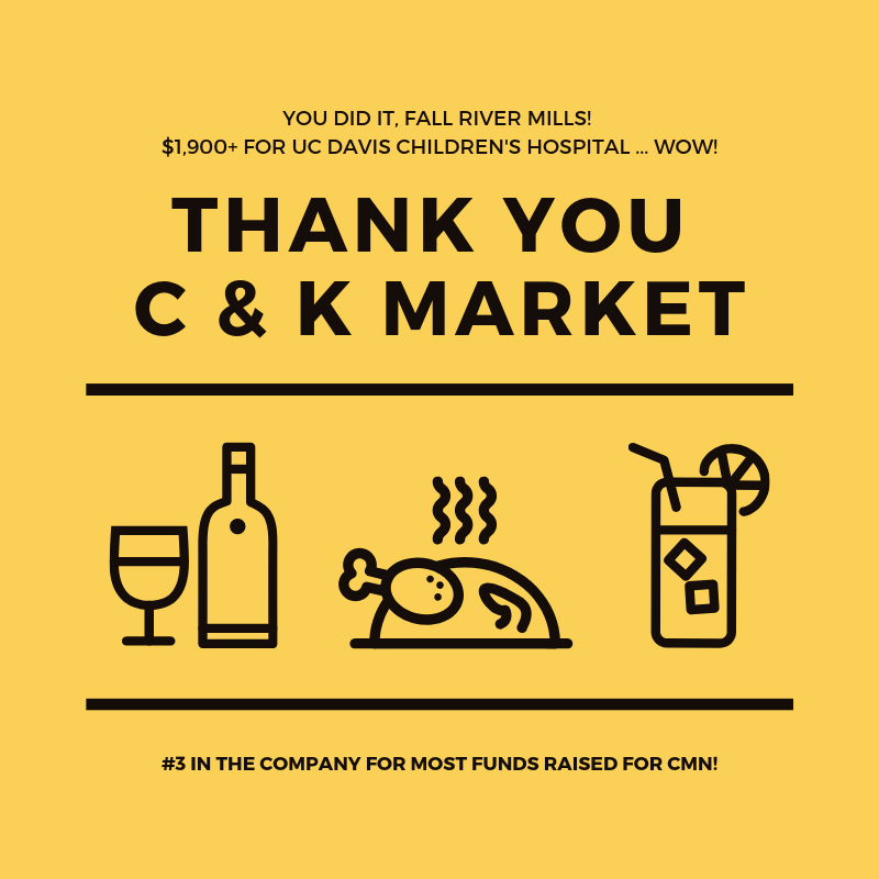 CMNatUCDavis's tweet photo. Big props to C &amp; K Market in #FallRiverMills for raising nearly $2K #ForTheKids @CMNHospitals @UCDavisChildren! We appreciate you! https://t.co/zg3pYhtjS6