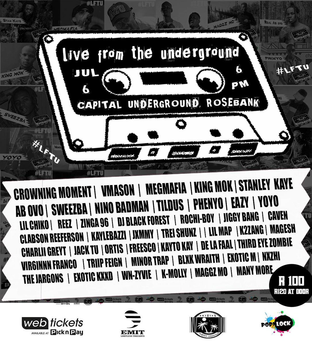 popnlockpro's tweet photo. #LFTU #livefromtheunderground #julysix #6pm #capitalundergroundrosebank @Jabzin_DJ #THEJARGONS #thejargons #ondecks #onenight #allnight #dopeness #music #culture #goodvibes #mondaymotivation #emitboys #originscc https://t.co/Vwb3zm3MDC