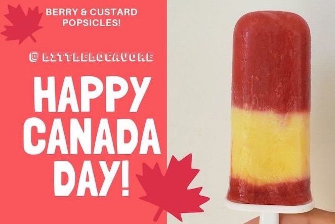 🇨🇦 Happy Canada Day! Check out the red (berry) &amp; white (custard) popsicles that I made: youtu.be/9FiIwOhAU9Q