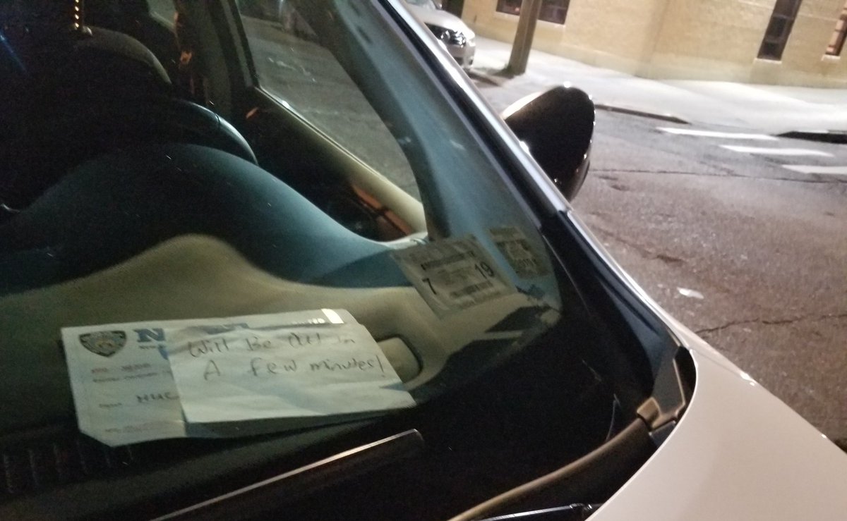 When our contributor made a 311 complaint about this  #placardperp, the  @NYPD52Pct just let them move their car to a different No Standing zone IN THE SAME INTERSECTION, and closed the complaint by stating the vehicle had left. #placardcorruption