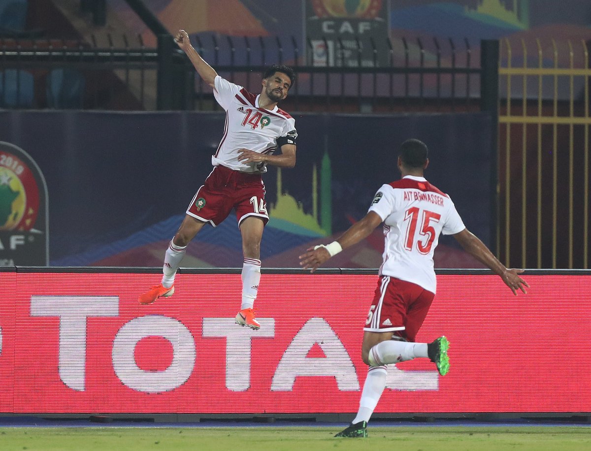 arryadiatv's tweet photo. At 34 @mbark_boussoufa still with huge impact on the team 🔥👏🙏
#TotalAFOCN2019 @EnMaroc #RSAMOR #Morocco https://t.co/zhc1vXpttX