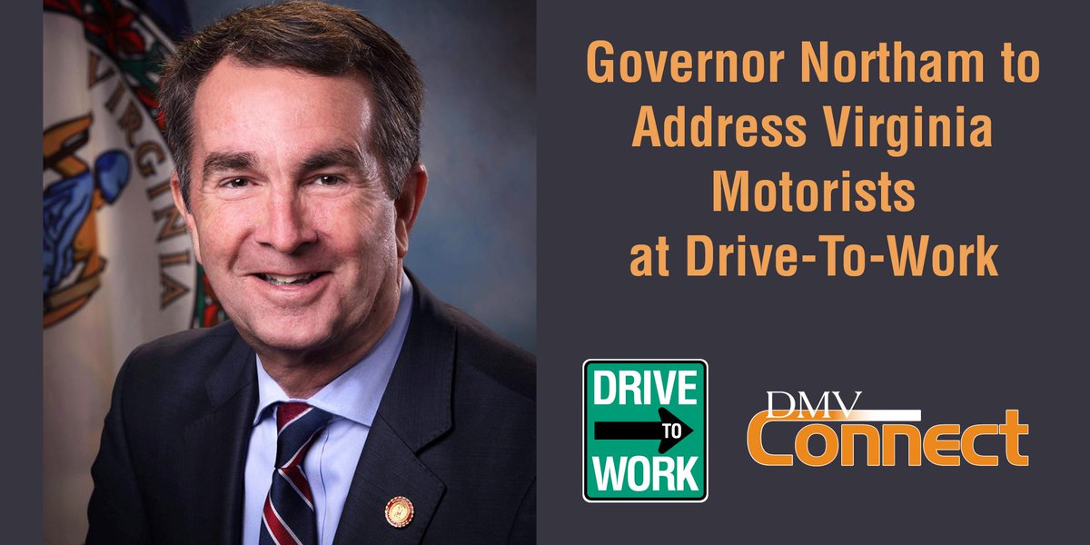 @GovernorVA to Address Virginia Motorists at #Drive-To-Work. #DMVConnect will be there from 10 am - 3 pm, 1735 Summit Avenue. drivetowork.org/library/docume…