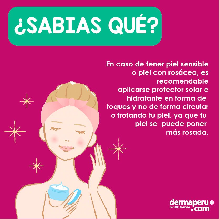 dermaperu's tweet photo. Hay que tener en cuenta esta recomendación, si es que tenemos piel sensible o con rosácea. :D #piel #rosácea #dermaperú https://t.co/kGyoZ89N1p