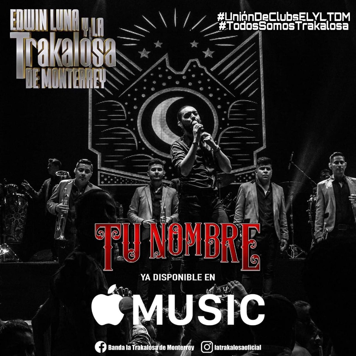 Daniela_sh25's tweet photo. ; #TuNombre 🎵 de @edwinlunat y #LaTrakalosadeMty está disponible en @AppleMusic ▶️📲
#UniónDeClubsELYLTDM #TodosSomosTrakalosa https://t.co/xObPyew9YI