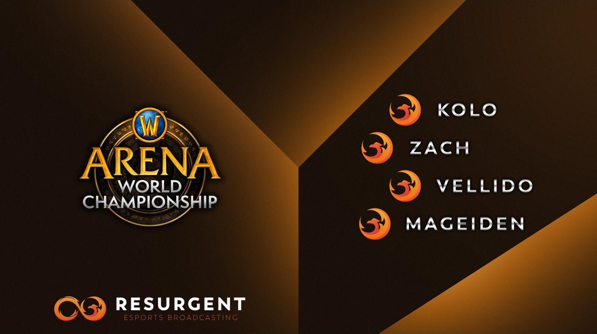 Resurgentesb's tweet photo. We're 🔥stoked🔥 to welcome aboard our first ever AWC Team!! 

⚔️@Kolohots 
⚔️@Woot_Mageiden 
⚔️@Zach_WoW 
⚔️@Vellidox 

Watch out NA, our boys are coming for Cup #3! 🏆
#wowesports #Warcraft #eSports #AWC2019 #NA https://t.co/yTfYHlB7Ue