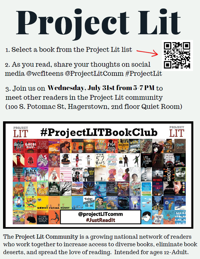 Washington County Free Library, Young Adult Dept. (@wcflteens) on Twitter photo Washington County Free Library invites you to participate in the Project Lit Book Club! See us and we'll get you the right books. Book list can be found here: bit.ly/2J4mn5k <a href="/somlareads/">SOMLAReads</a> <a href="/ProjectLITComm/">Project LIT Community</a> #ProjectLITbookclub <a href="/myWCFL/">Washington County Free Library</a> Washington County Free Library invites you to participate in the Project Lit Book Club! See us and we'll get you the right books. Book list can be found here: bit.ly/2J4mn5k <a href="/somlareads/">SOMLAReads</a> <a href="/ProjectLITComm/">Project LIT Community</a> #ProjectLITbookclub <a href="/myWCFL/">Washington County Free Library</a>