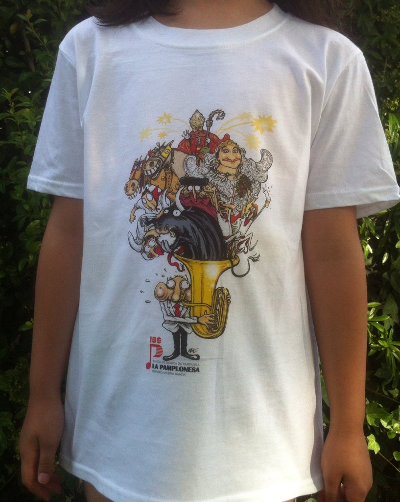 ANIMO PUES! <a href="/Eroski/">EROSKI</a> Iruña también se ha sumado a la celebración del Centenario de @bandapamplonesa #Sanfermines2019