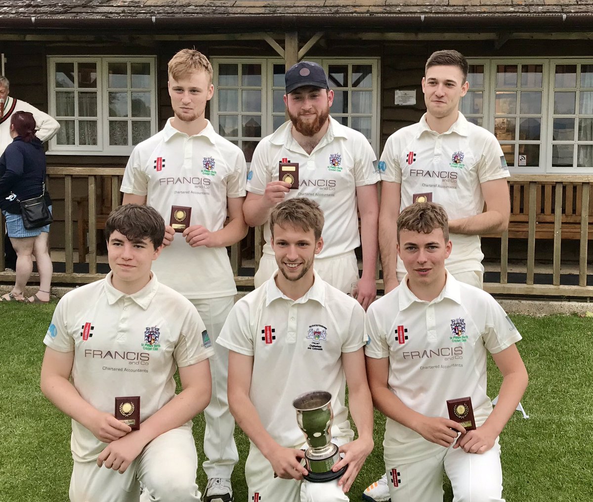First trophy of the season for <a href="/SPNCC1/">St Philips North CC</a> who played <a href="/WinchcombeCC/">WinchcombeCC</a> in an entertaining final tonight.  Thank you <a href="/OverburyCC/">Overbury Cricket Club</a> for hosting a great 6’s tournament played in great spirit by all teams.