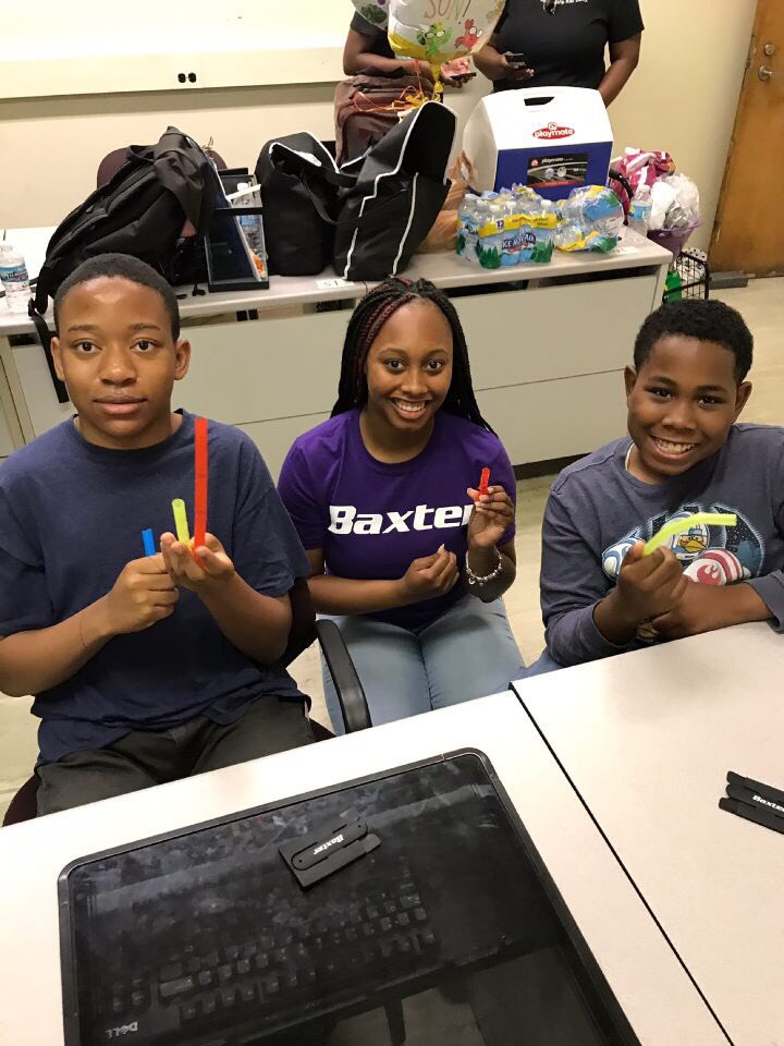 NSBEUM's tweet image. Recently, the Baxter Black Alliance volunteered with NSBE Chicago’s Engineering Explorers Program which featured some of NSBE UM’s finest ambassadors! #regioniv #region4 #4solid #foursolid #increasethenumber #positivelyimpactthecommunity
