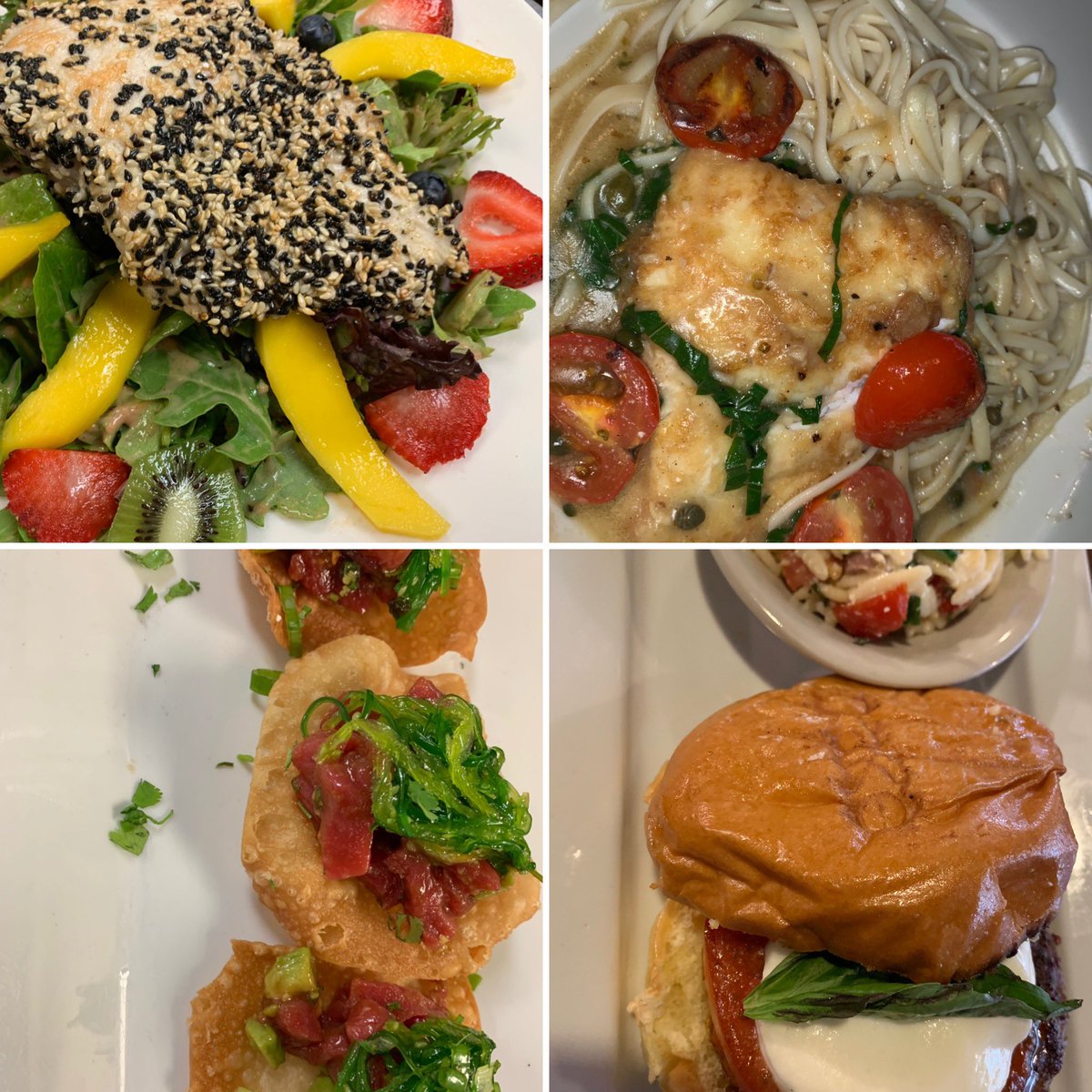 DrakeTavern's tweet image. July specials . Try out tuna tar tar, Caprese burger , Halibut Francis or Summer Salad. #angusburgers #jenkintown #halibut #tunatartar