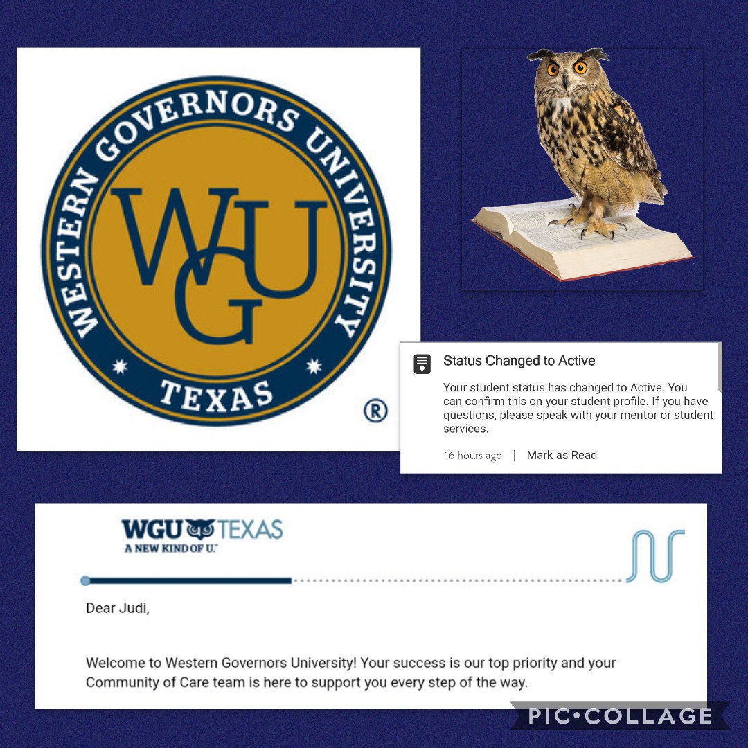 judi_lunstrum's tweet photo. So it's offical...today I started grad school @WGUTexas! I'm working on my Masters of Science in Curriculum and Instruction😉👍📚 @wgu @NISDCable #highereducation #wguteacherscollege https://t.co/etlvuisIft