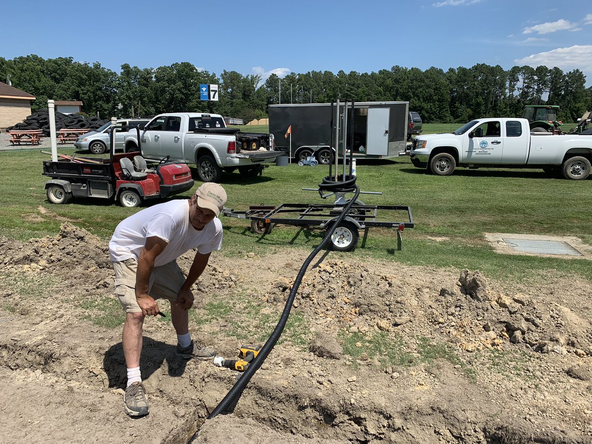 ITACTURF's tweet photo. Cambridge style drainage, #imants #topdrain sand channels, #Tahoma31 Bermuda installed for @RStrikersClub #itacturf https://t.co/yL955xOgHq