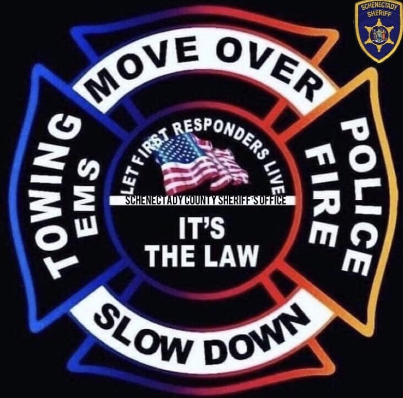 schenectady_s's tweet photo. Remember.......our lives depend on you as much as yours depending on us. 
#moveover 
#slowdown 
#arrivealive 
#schenectady 
#schenectadycounty 
#schenectadycountysheriffsoffice 
It’s our priority to save your life... #AllLivesMatter #RoadSafety 
#StaySafe from us all at #scso https://t.co/rXyBQep1LB