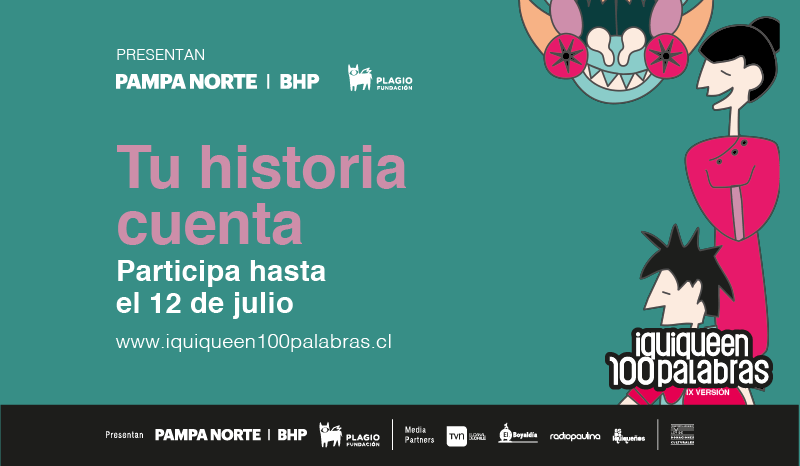 iquique100's tweet photo. ¡Participa en el concurso de cuentos breves de Tarapacá! Puedes enviar hasta 5 cuentos en https://t.co/vLJqzFkG61 y podrías ganar hasta 1 millón de pesos 🏆
Pueden participar todas las personas con domicilio estable en la Región de Tarapacá (incluyendo extranjeros) ✊ https://t.co/NWz9UNmscq