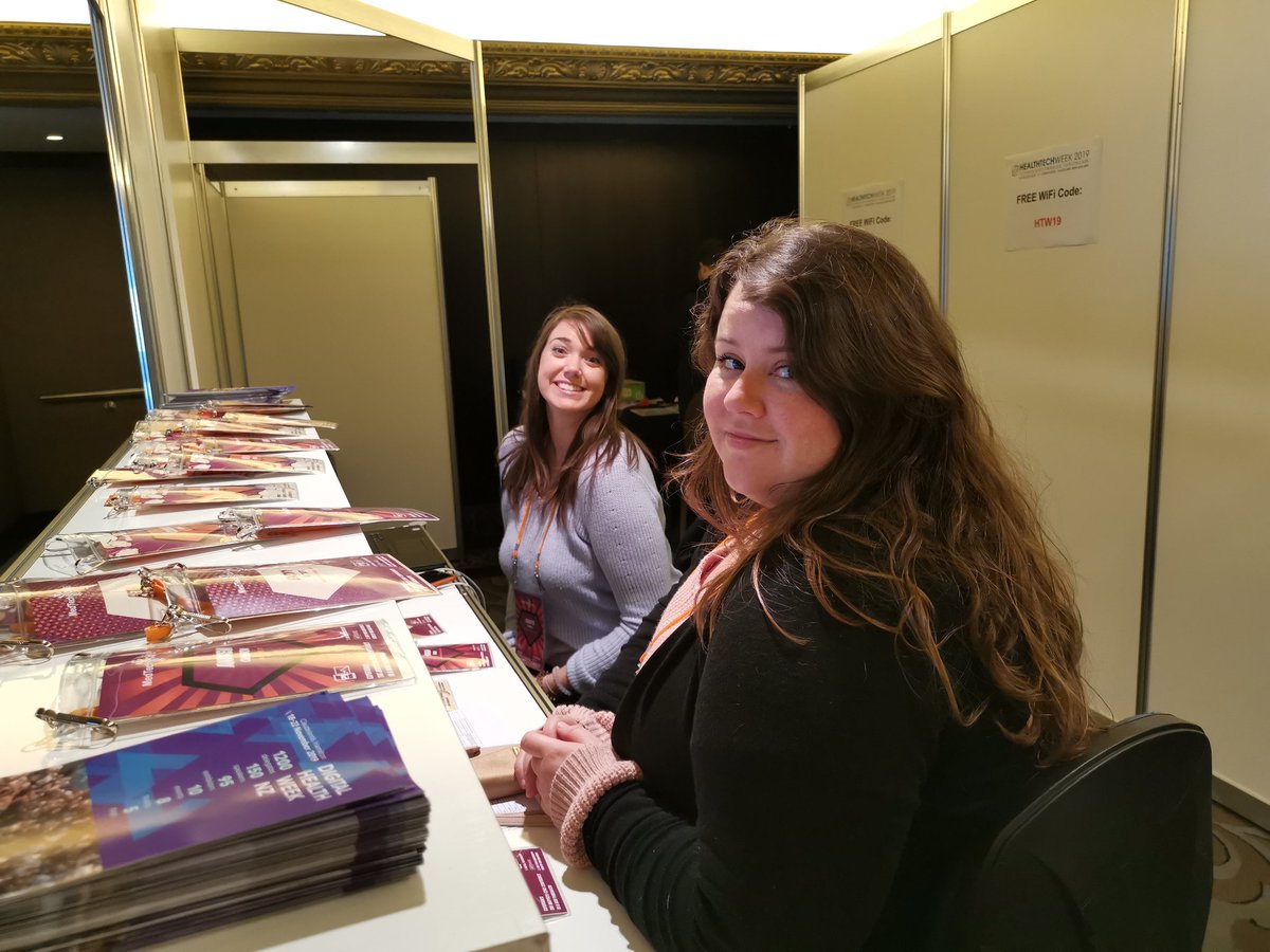 Switched now to the #medtechcore stream at #htwnz19 and now registered. Our two lovely Jeanette and Tegan keeping us in check. <a href="/MedtecheventsNZ/">MedTech CoRE Events</a>