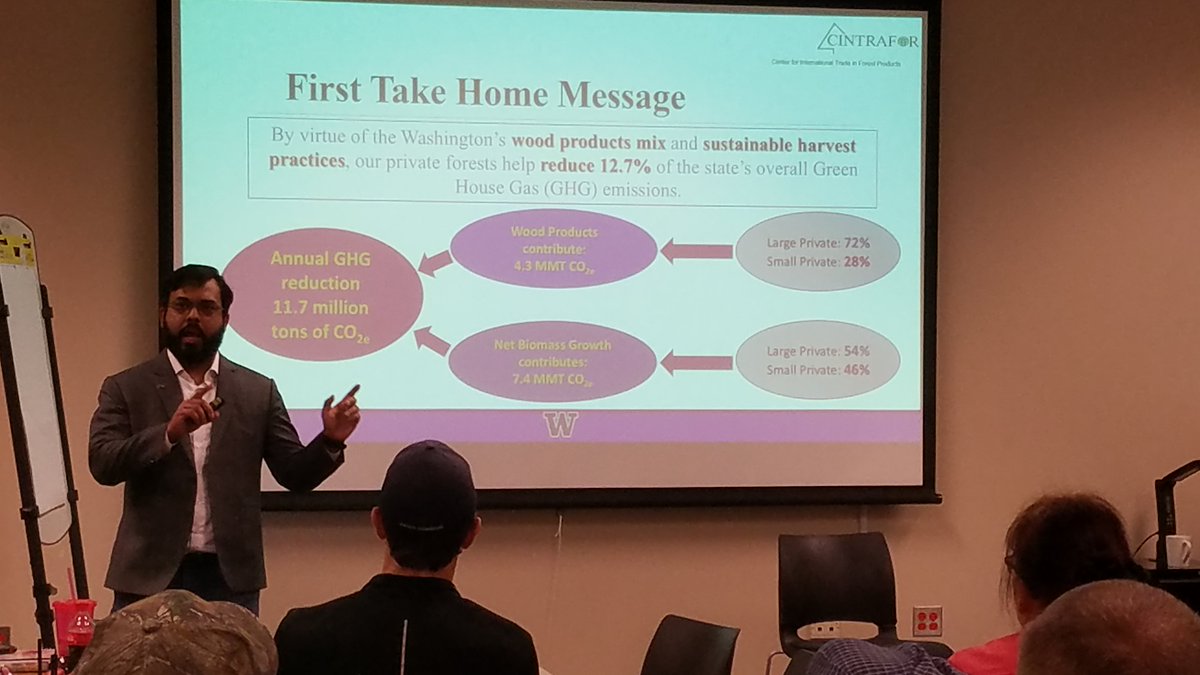 EDatPEI's tweet photo. Thanks to UW's Dr. Indroneil Ganguly who presented to teachers on the role working forests and forest products play in carbon sequestration @PEIwashington Climate Change and Forest Workshop #forestsaretheanswer @WAClimeTime https://t.co/yGQFQpgmzd