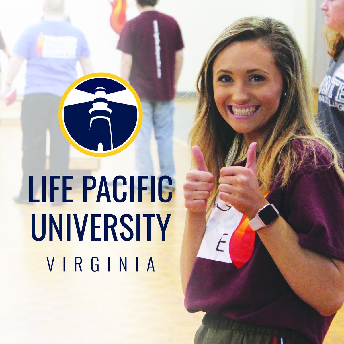 LPUVirginia's tweet photo. Life Pacific College is now Life Pacific UNIVERSITY! 💙💛 #ApplyNow #UniversityinVirginia #lifepacificuniversity https://t.co/JzNDXp5l8G