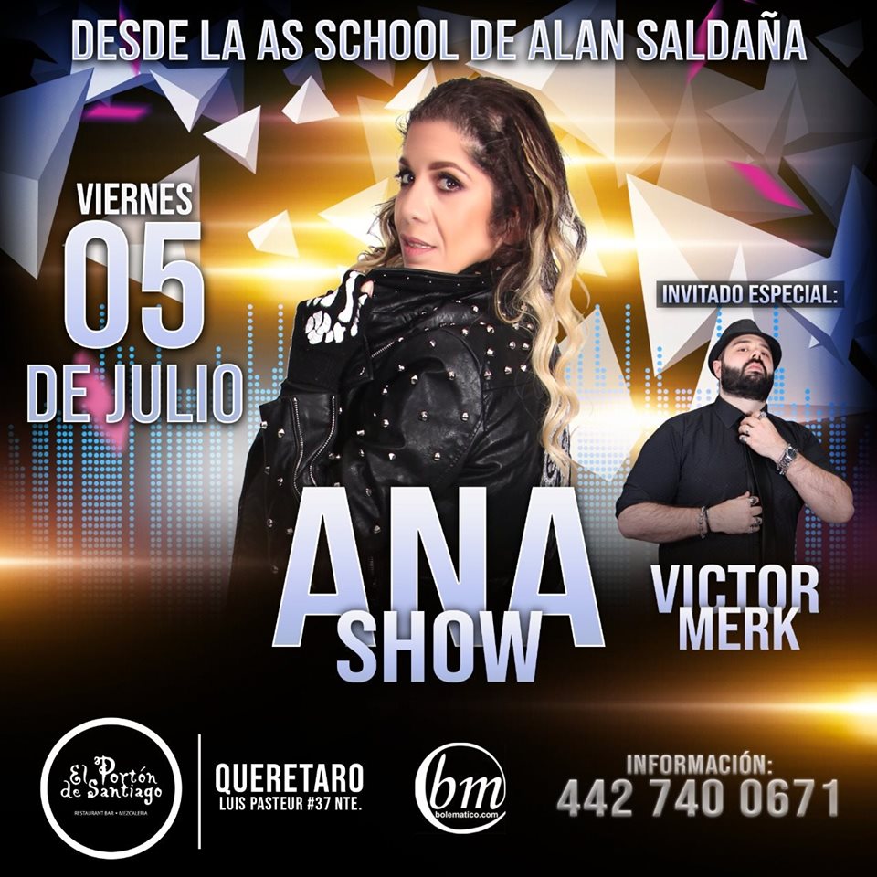 anashowmty's tweet photo. Raza de #Queretaro este próximo 05 de Julio estaré presentándome en El Porton de Santiago
Me estará acompañando un gran amigo y miembro de la #ASSCHOOL Victor Merk

#EmpoderadaTour

Informes: 442 740 0671

NO FALTEN!!! https://t.co/zLZAfgWzhl