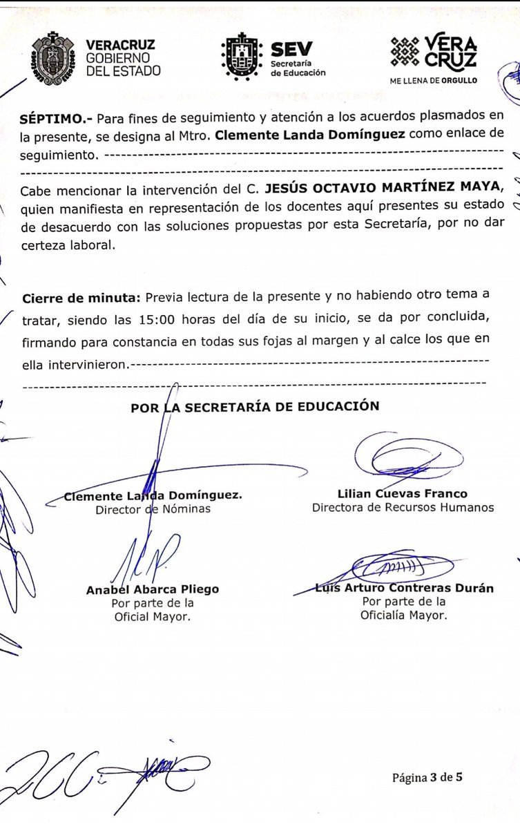 JMMAYA's tweet photo. Minuta de trabajo

01-julio-2019 
Retención de salario devengado de Trabajadores de la Educación. 

No estamos satisfechos. 

¡Para todos, todo! https://t.co/1hL1jl1fzG