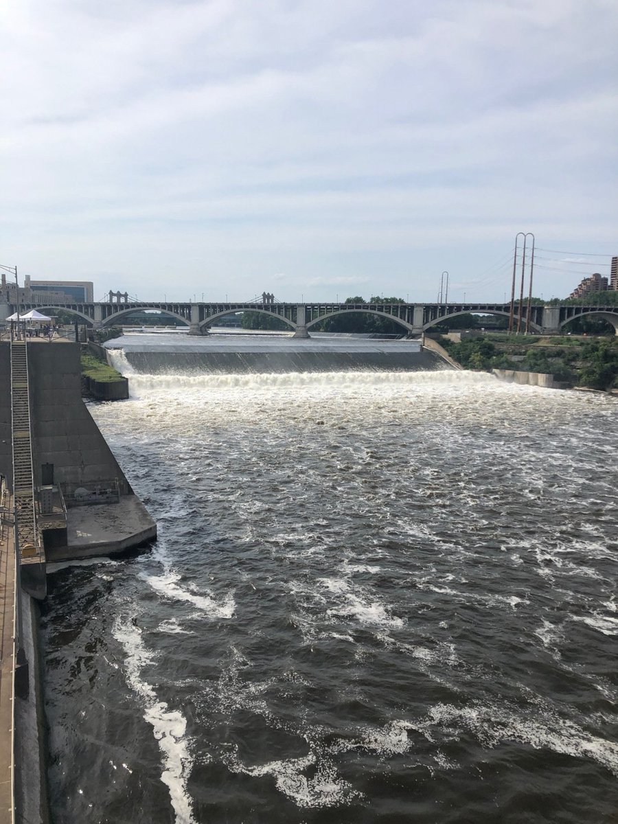 On Friday we biked from Wabasha into Minneapolis, a nice 55 mile ride. Much of it was on a bike path, as the area near and around Minneapolis is the most bike friendly place I’ve seen. #Bike4MS