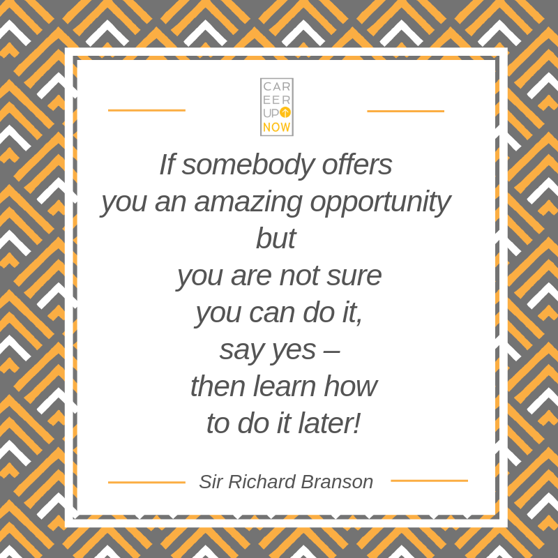 #Monday Motivation. 
#Careerupnow #richardBranson #BusinsessAdvice #takingrisksinBusiness