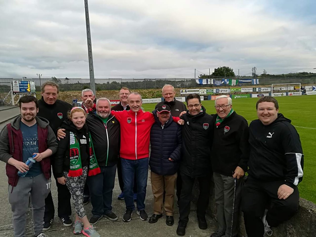 Joedad68's tweet photo. Some of the great @CorkCityFC  fans who made a 500 mile round trip on a Monday night to support their team. #CTID https://t.co/ztZHd4BdXb