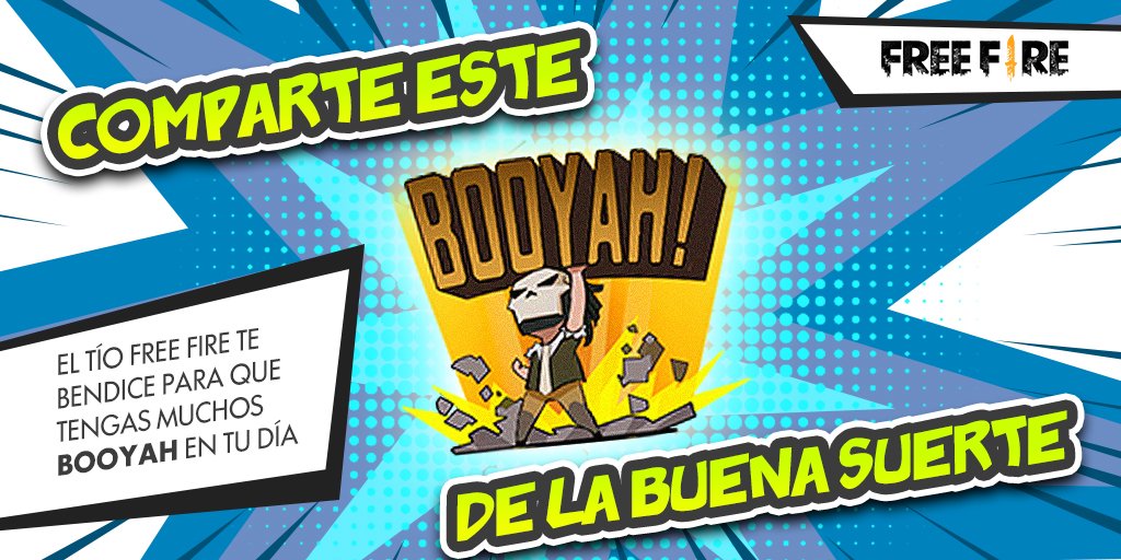 freefirelatino's tweet photo. ⭐🙏¡EL TÍO FREE FIRE TE BENDICE!🙏⭐

Comparte el BOOYAH de la buena suerte🍀 para que ganes todas tus partidas el día de hoy❤

(Dice la leyenda que si no lo compartes, tendrás 100 años de morir atropellado en todas tus partidas 👀)

#FreeFire https://t.co/PTUNisOdR7