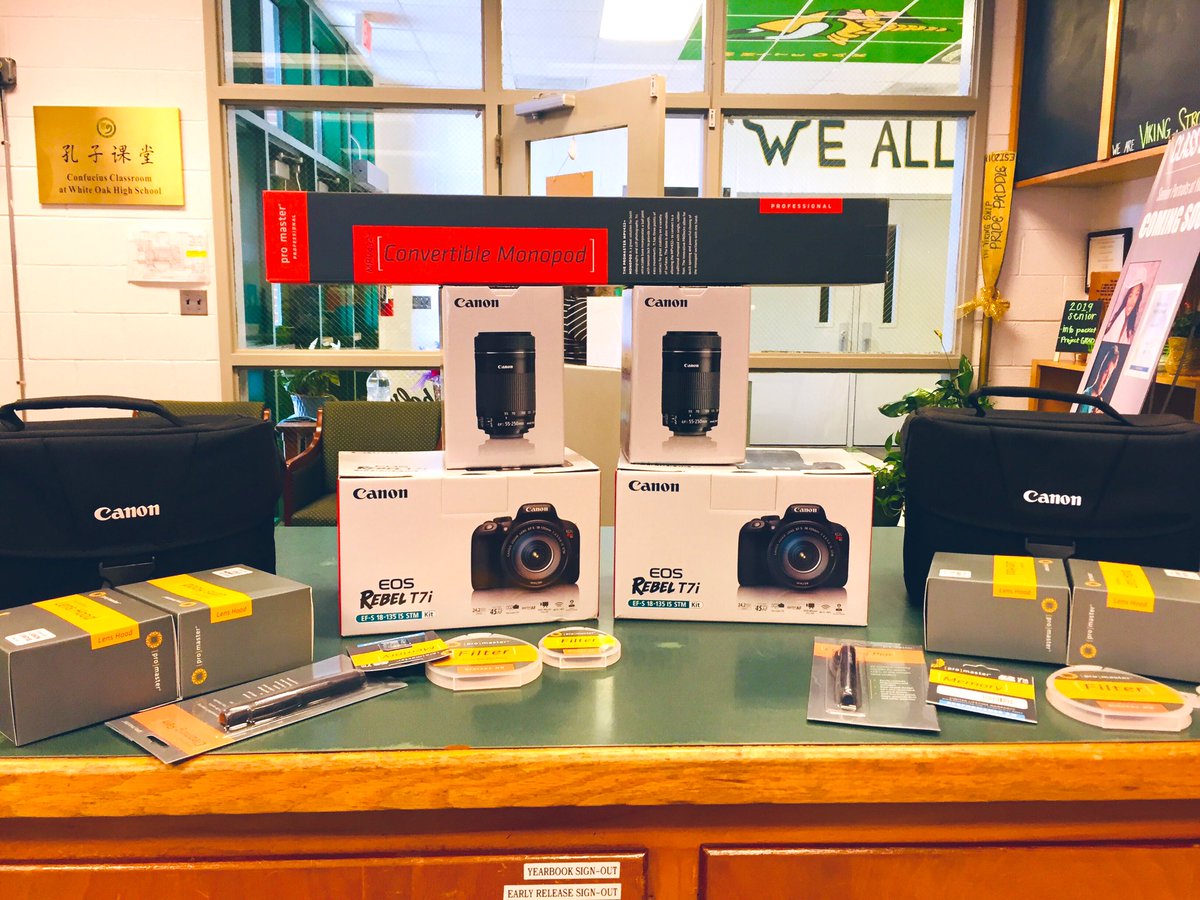 We got some fancy new gear to snap even more pictures this coming school year. Get ready, Vikings! 📸
