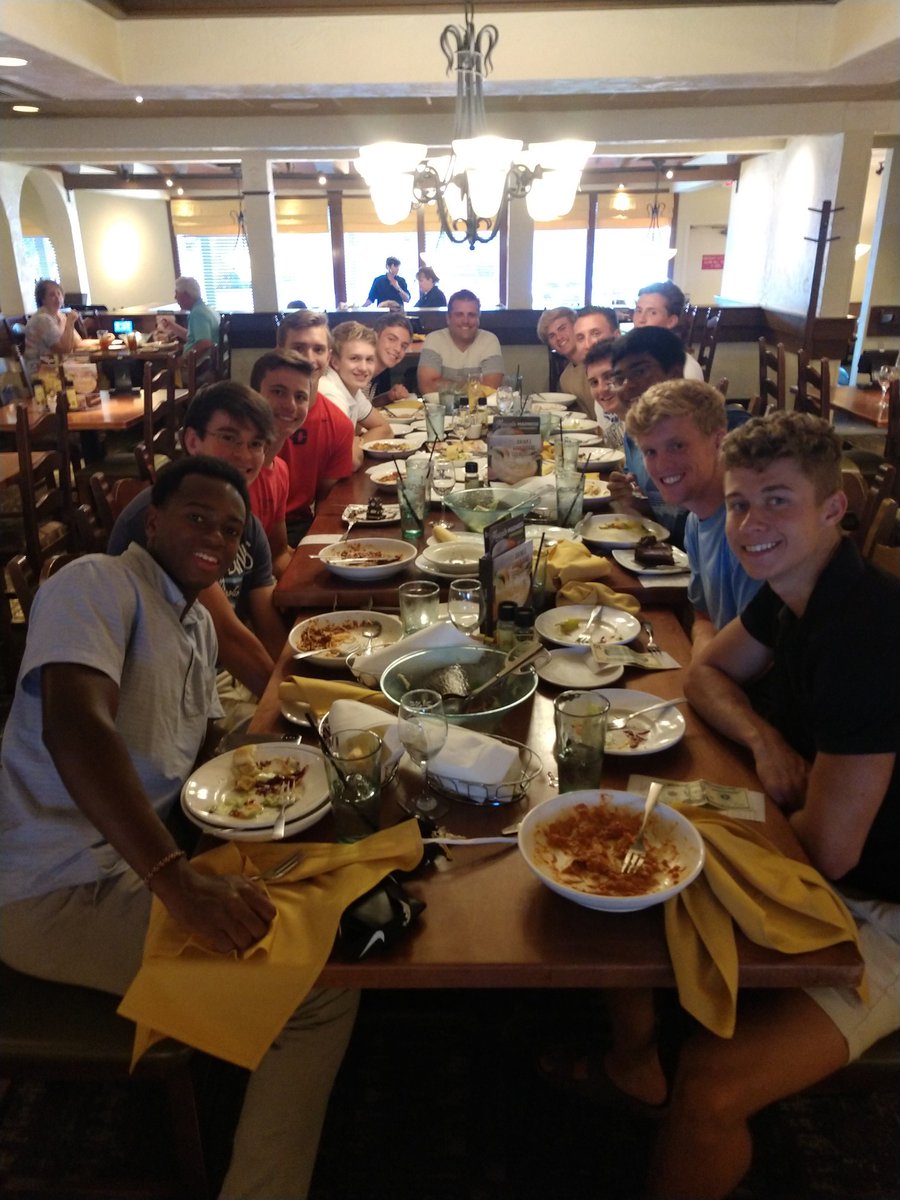 CoachCikach's tweet photo. THANKS to this group of guys for dinner &amp; more importantly building our track &amp; field family! Special group to me. #unity #family @AlecMonnin @kwababc123 @alex_adams_1 @JustinChrisman1 @_yamo16 @hoffman_hank @MitchellKuryla @DrewFolwarczny @tasker_brown @LukeBendickk @GavSmith4 https://t.co/eOOBXww9Cs