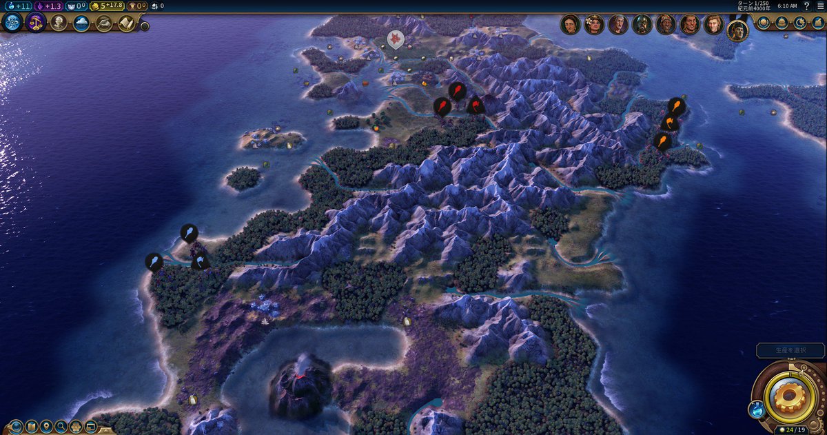 Hiro お待たせしました Civ6日本 本州 九州 追加mod Japan Map 完成しました Steamよりダウンロードしてプレイしてください マップサイズは標準 8人用 です T Co Bjhmtkrtap