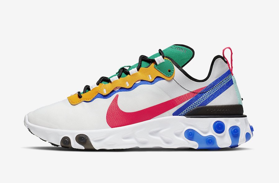 nike react multicolor