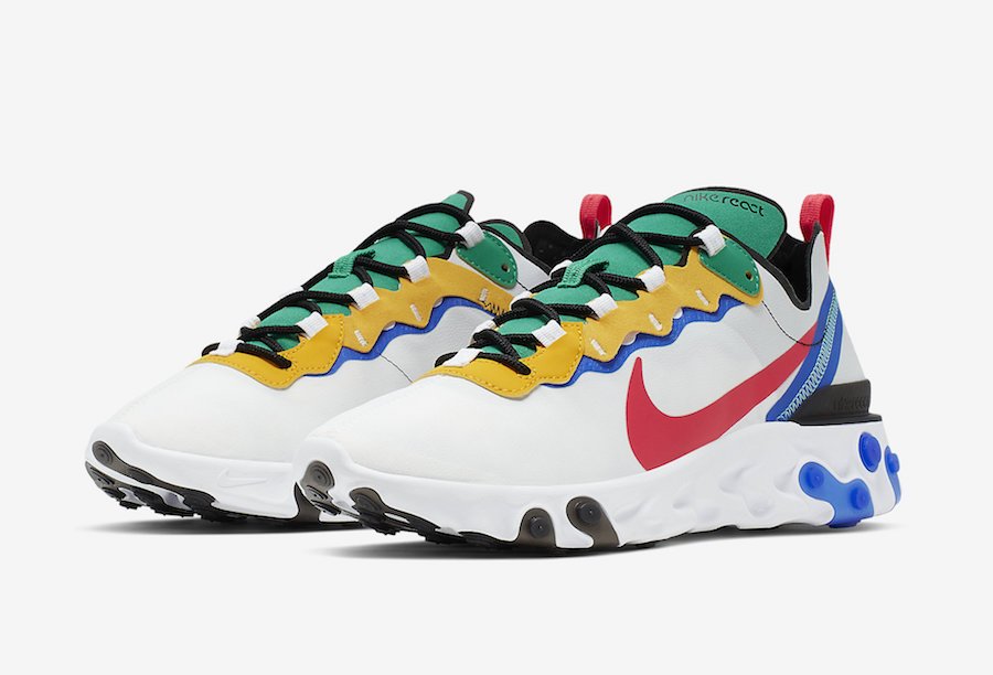 nike react multicolor