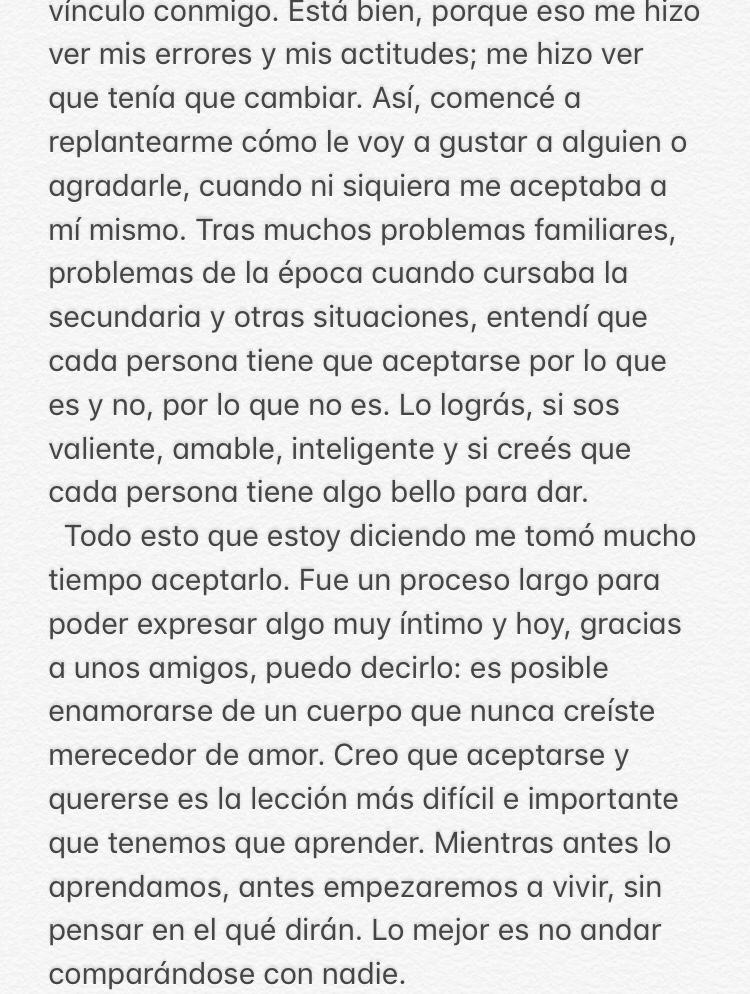 JoakoDunn's tweet photo. Espero q les gustó lo q escribí y ojalá le pueda llegar a mucha gente este mensaje. https://t.co/0HEUy67rIu