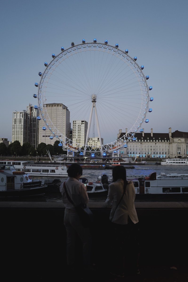 Also shot a few stills — so cool to see the London Eye lit up in this way.