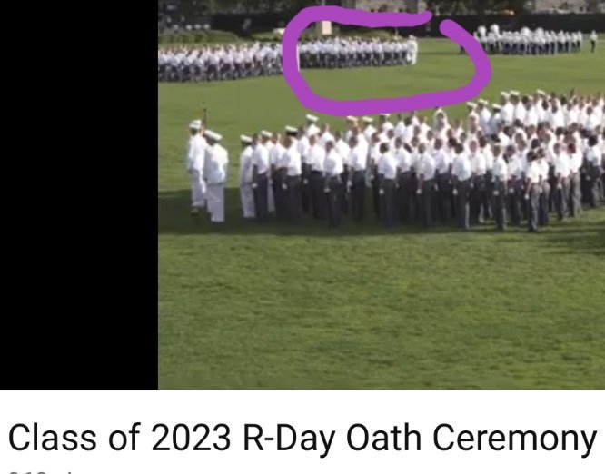 TiffanyGrete's tweet photo. 1/47 Week one of 47 of Alicyn's 47 week journey. West Point Class of 2023 Oath Ceremony. Alicyn's company is in A company, circled in purple.
https://t.co/rPjFbl6BwZ
#USMA2023 https://t.co/2Z71YNMua9