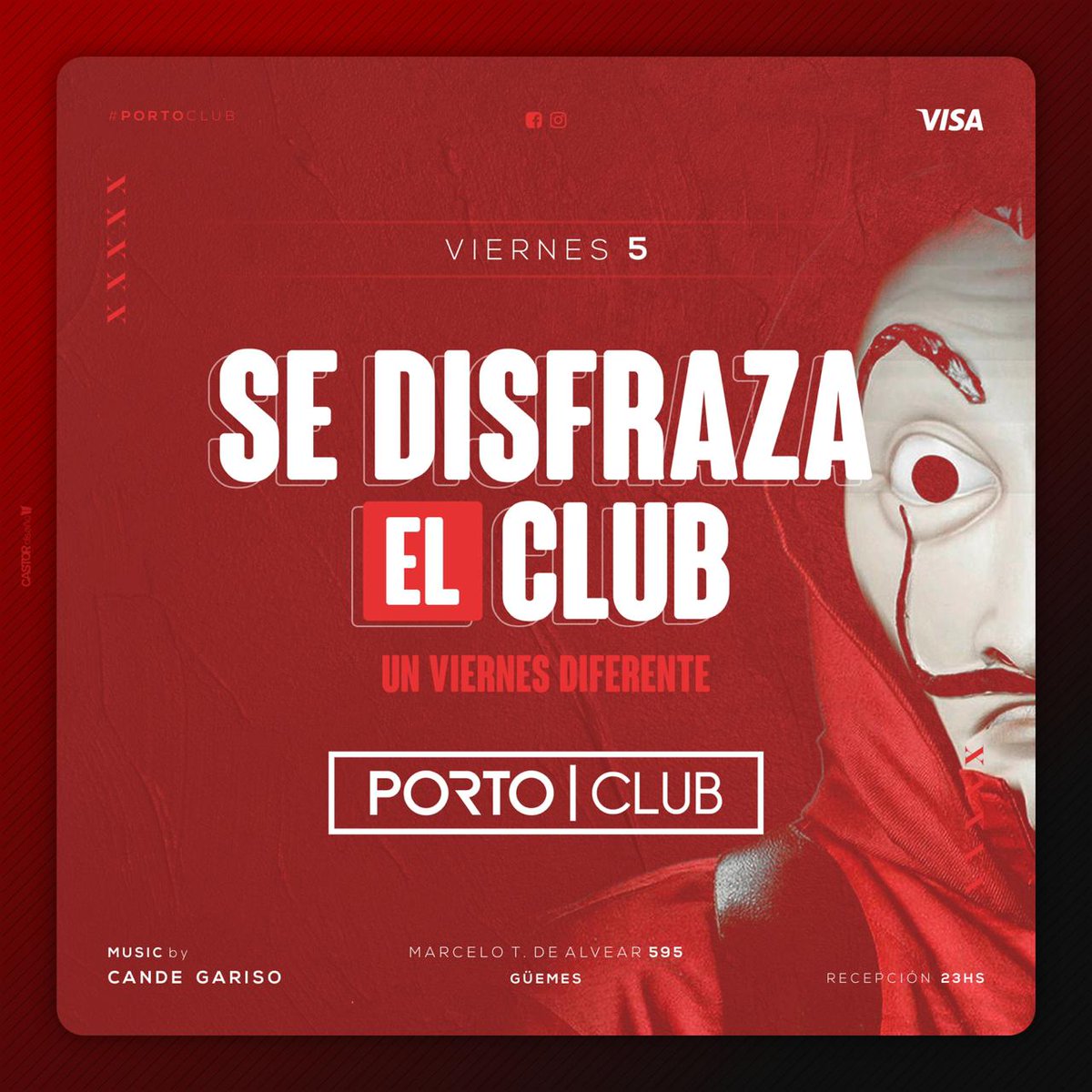 Este viernes se disfraza el club. Primera Edición 2019, te esperamos con una propuesta diferente y mucha fiesta para que te disfraces y disfrutes con tus amigos. 
#PortoClub2019
#SeDisfrazaElClub

📲 3513520595