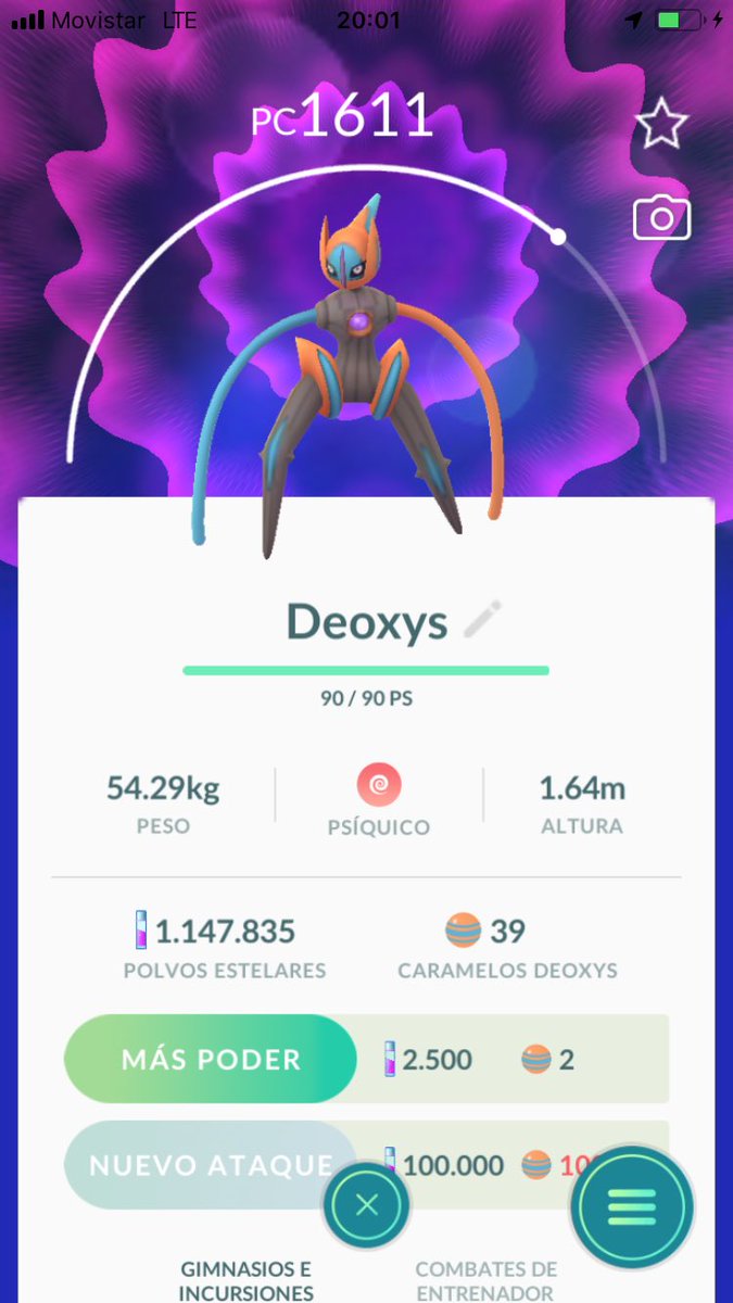 garumox's tweet photo. RT si lograste conseguir a Deoxys forma velocidad. #PokemonGO https://t.co/OE6cboB5Zb