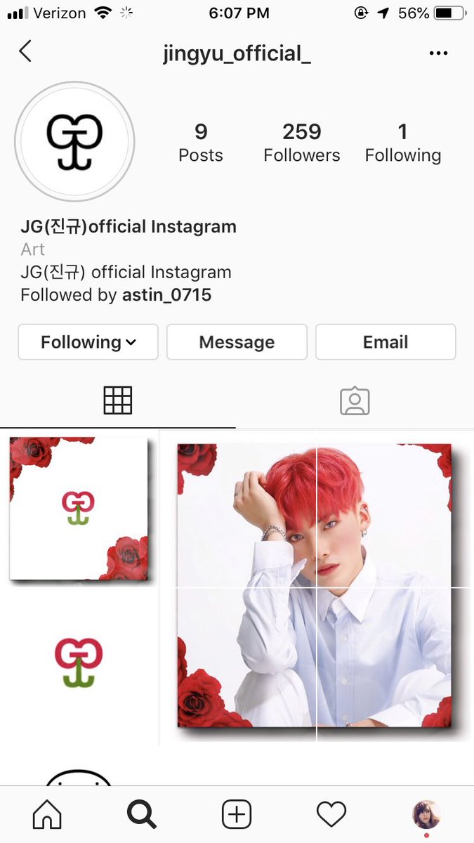 AstinUpdates's tweet photo. Jingyu has another Instagram, this one is for his activities, it seems https://t.co/2XhIydjkAW