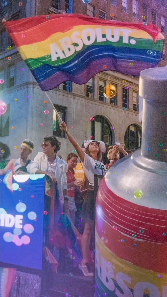 Thrilled to feel so much acceptance and love on the @ABSOLUTvodka_US float yesterday and to spread that with the crowd! #Ad #AbsolutPride