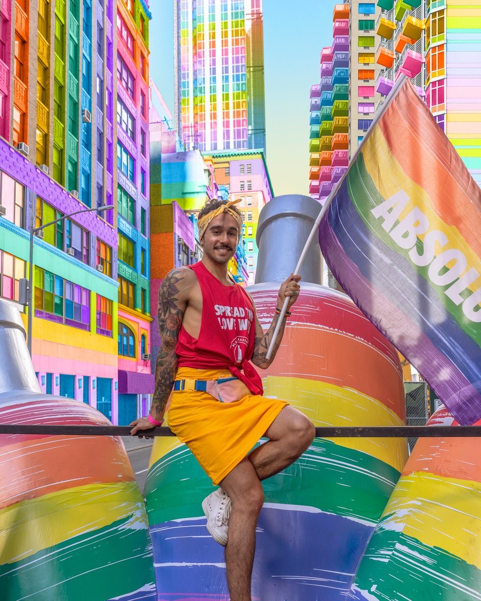 Every day is a Pride March! @ABSOLUTvodka_US has been an ally for 38 years and I was honored to march with Planet Earth's Favorite Vodka. #AbsolutPride #Ad