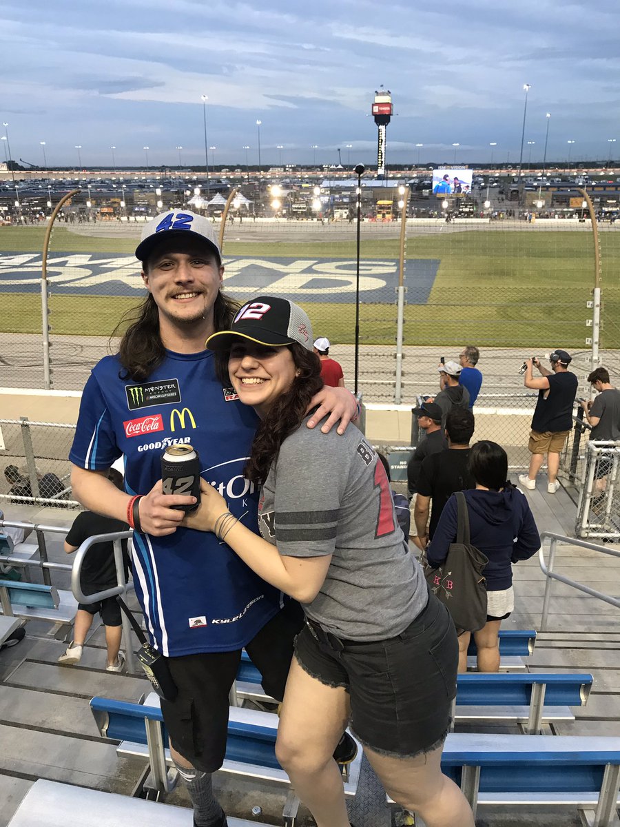 GuyBuster3pWood's tweet photo. Well there may be a pattern developing here; two years in a row I attend the #Chicagoland race, two years in a row my guy @KyleLarsonRacin finishes second - soooo close!!!! We’ll get em next year #42 #GanassiRacing https://t.co/ywZfvsUiYx