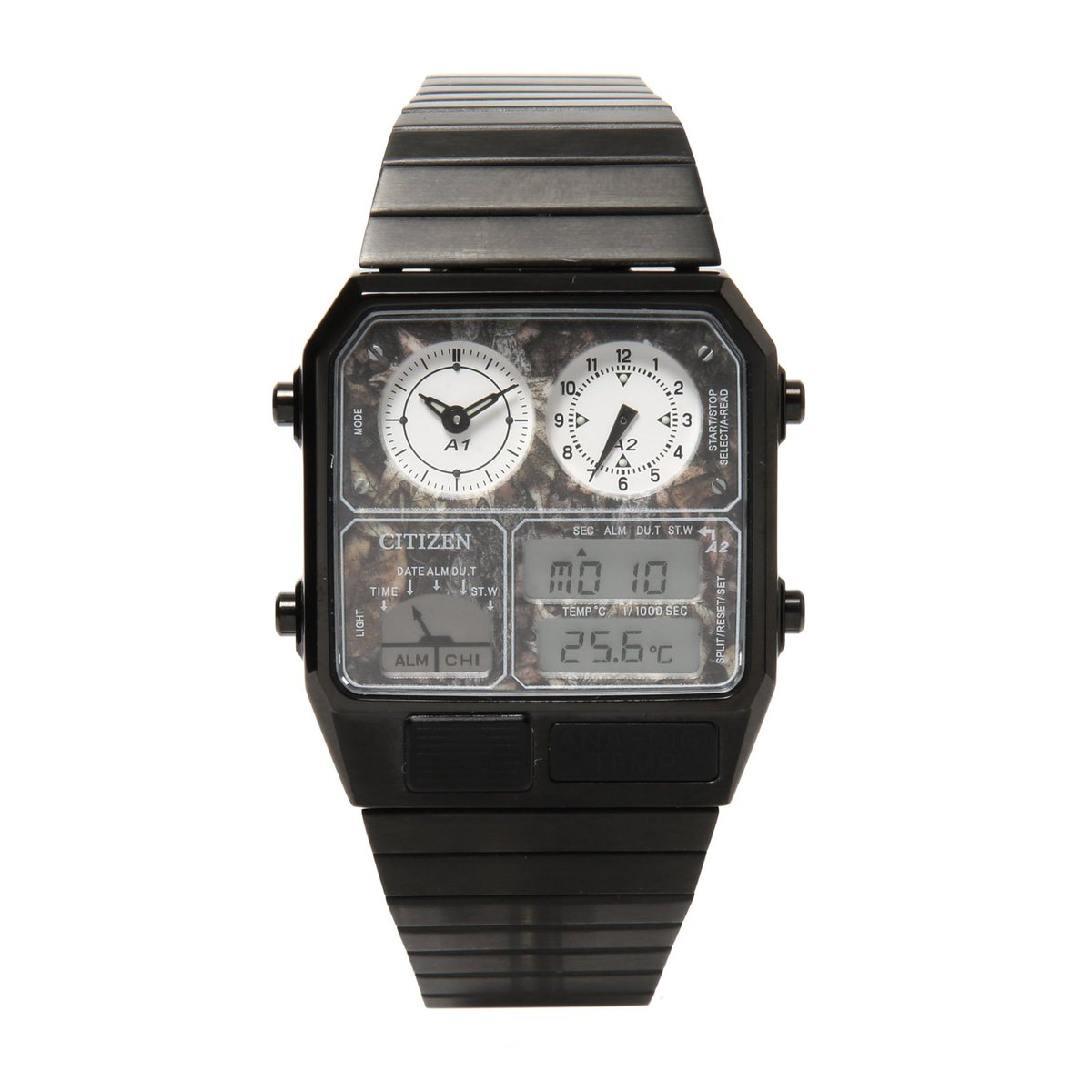 ビームスが1980年代に人気を博したシチズンの時計「アナデジテンプ」の復刻モデルを発売。アナログとデジタル両方の表示が特徴です。オンラインで先行予約を受付...