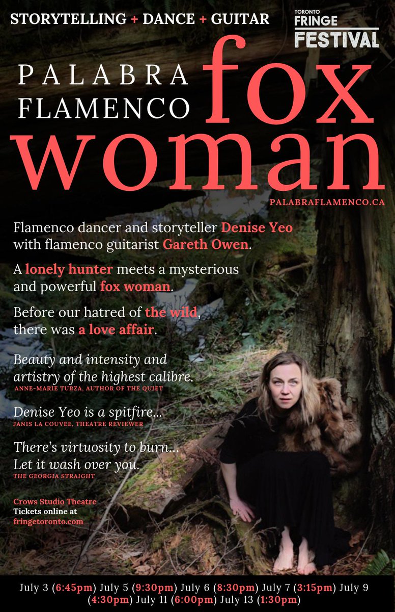 PalabraFlamenco's tweet photo. Magnetic STORYTELLING + passionate FLAMENCO dance + guitar at @Toronto_Fringe. Tickets: https://t.co/36cOVUo8f4 #torontolife #yyz #blogTO #TOtheatre #TOarts #TOevents #yyzmusic #TOmusic #Toronto #danceToronto #torontodance #danceTO #musicTO #yyzdance #torontotheatre #TorontoArts https://t.co/nP7RD9BA5v