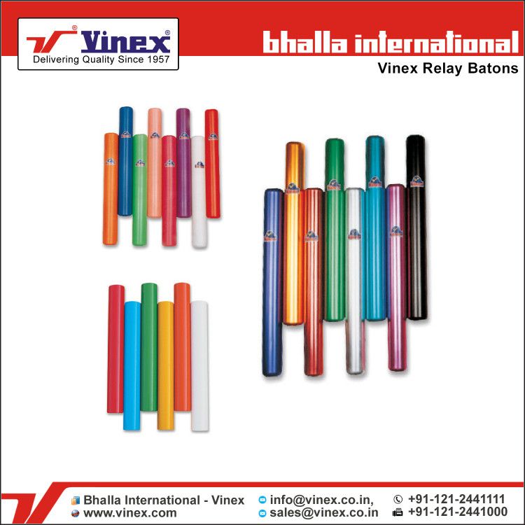 VinexSports's tweet photo. World's leading Manufacturer, Exporter & Supplier of Wide Range of IAAF Approved & Specified Relay Batons. To know more details, please visit us at - https://t.co/QyJNGplXWb or call us at +91-121-2441111 #RelayBatons #AthleticsRelayBatons #TrackandFieldEquipment https://t.co/m8g946oNAx