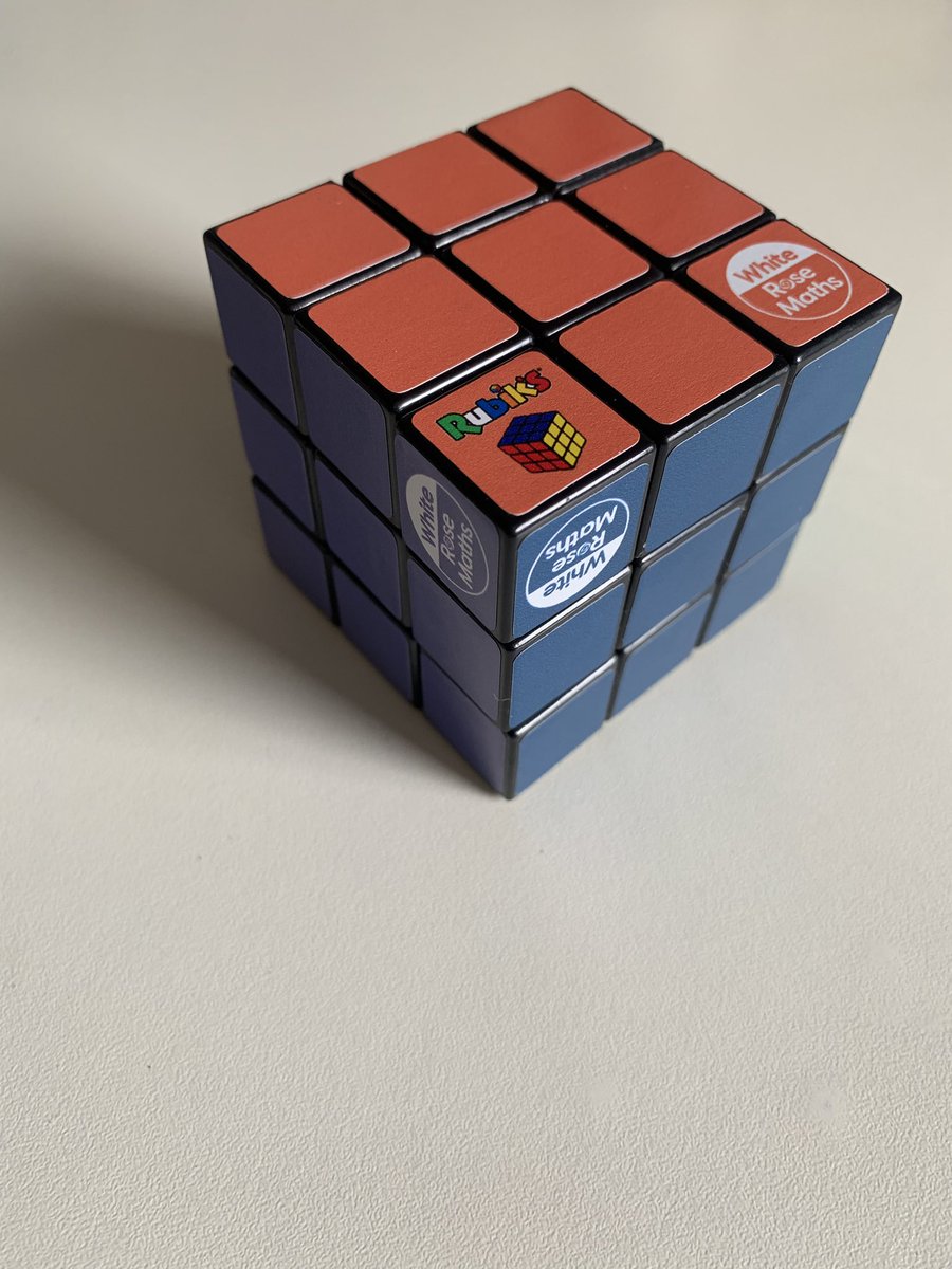 jaxu2's tweet photo. What could possibly be more exciting than a Rubiks cube? A @WhiteRoseMaths Rubiks cube! I LOVE IT! https://t.co/eApnjKHi3P