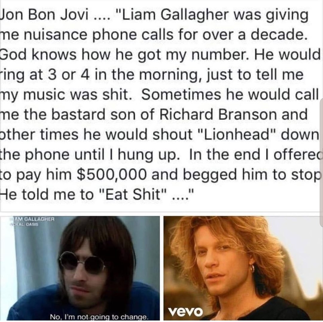 GazRoutledge's tweet photo. @liamgallagher Liam, please tell me this is true!?! https://t.co/7A5WXV7Eyh