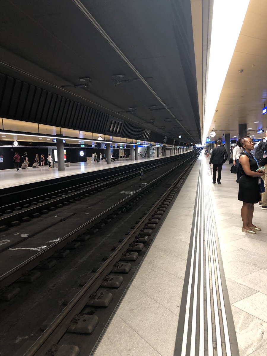 RamVenture in the subway in Zurich Switzerland. Modern and clean!