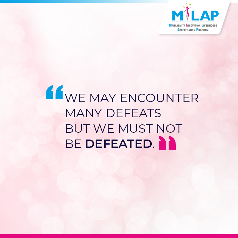 ProjectMilap's tweet photo. When motivation is your coach, here at #ProjectMilap you can conquer every obstacle! #WomenForWomen #Maharashtra #WomenEmpowerment #EmpoweringWomen https://t.co/AlnG4dFy9e