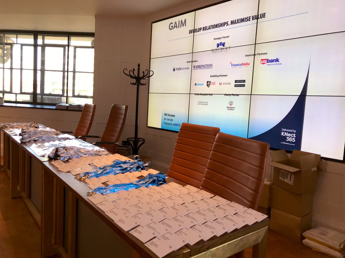 We are all ready and set for #GAIM_2019 day 1! #alternativeinvestment #hedgefund