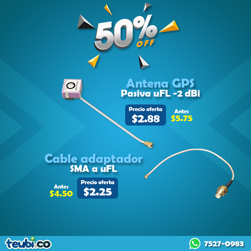 teubico's tweet photo. Uno de los productos más extraños que tenemos. Uno es una antena para GPS si tu módulo de GPS tiene un pequeño conector u.FL con que puedes mejorar la recepción de la misma con esta antena. El otro un conector u.FL a SMA para poner antenas de mayor ganancia a módulos de celular. https://t.co/aFfGNnEx1p
